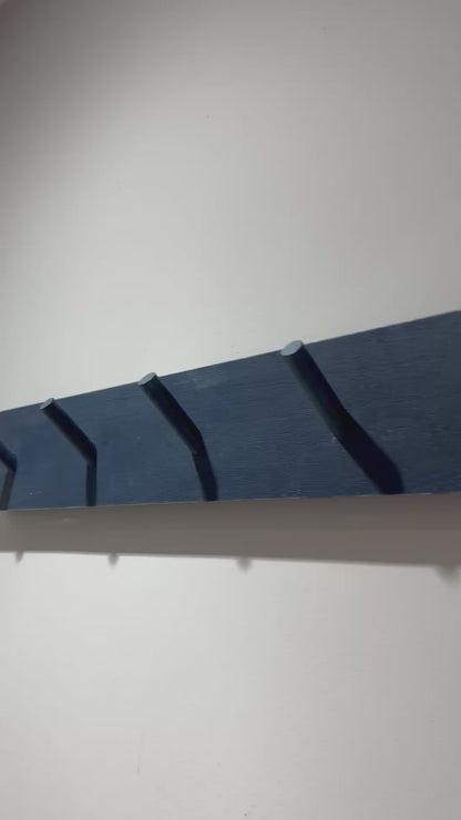 Navy Long Wood Peg Board