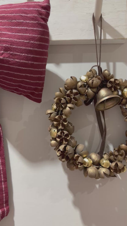 Gold Bell Christmas Wreath Decoration