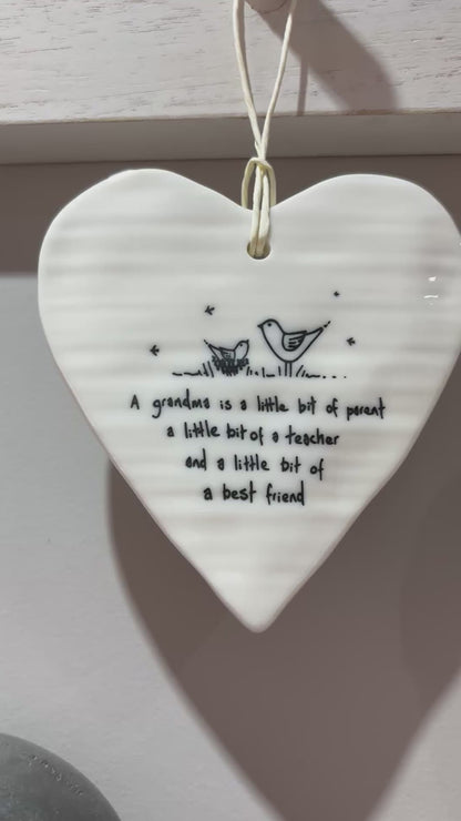 A Grandma is...hanging heart