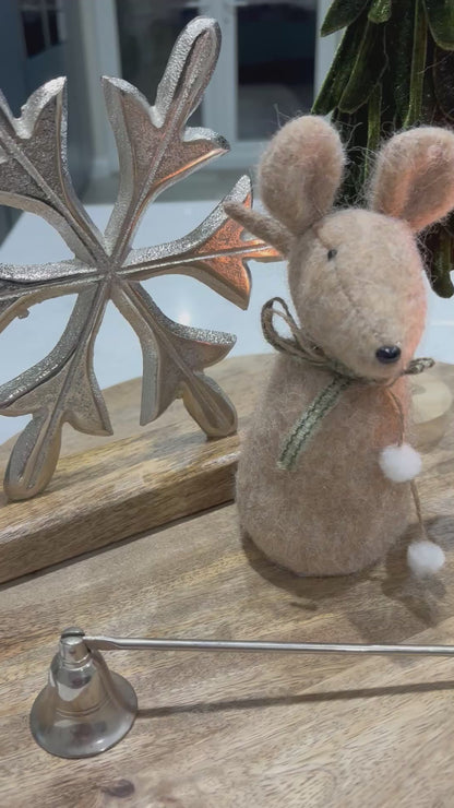 Felt Christmas Mouse Decoration
