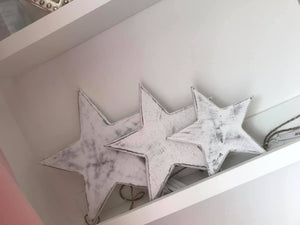 White Washed Hanging Star - 3 sizes