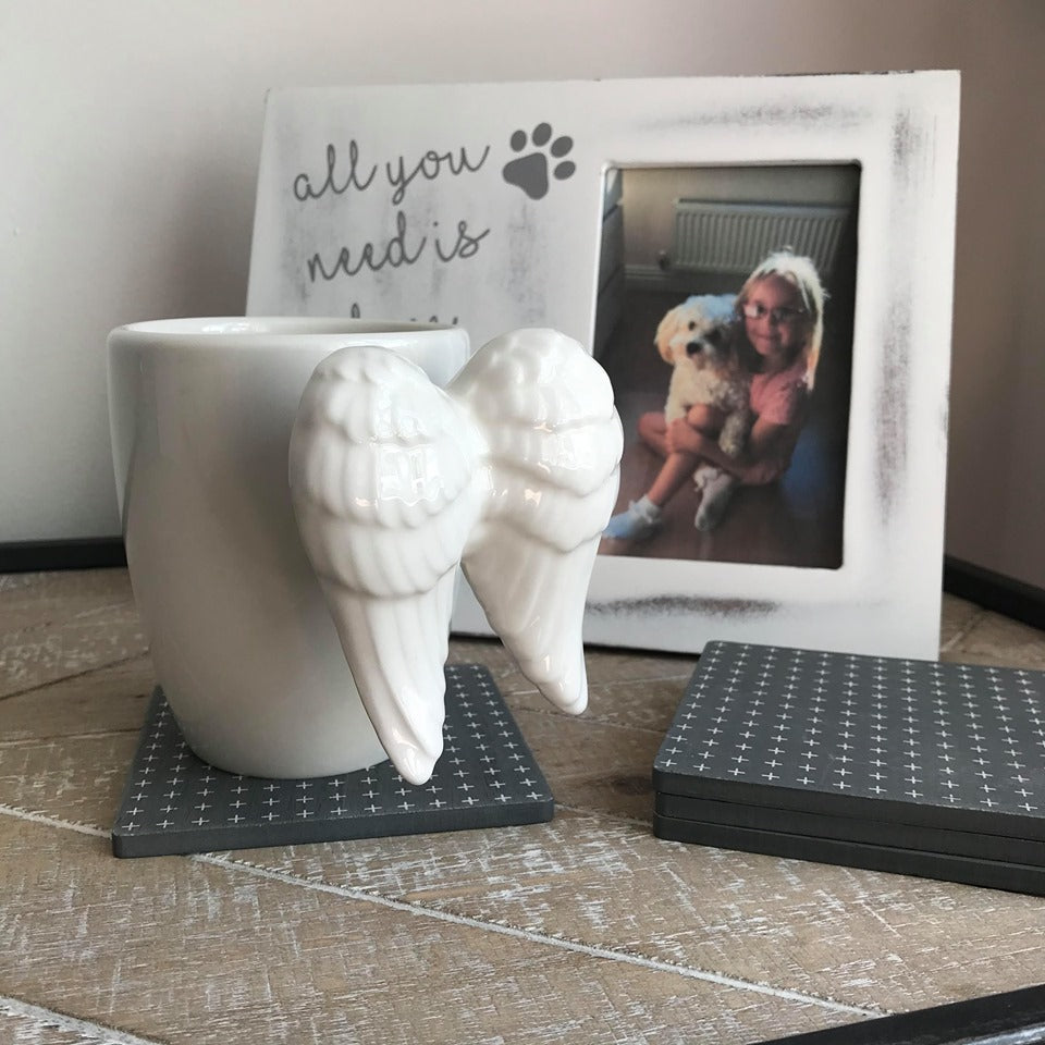 White Angel wing mug