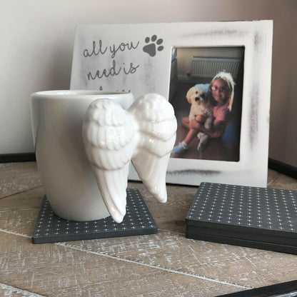 White Angel wing mug