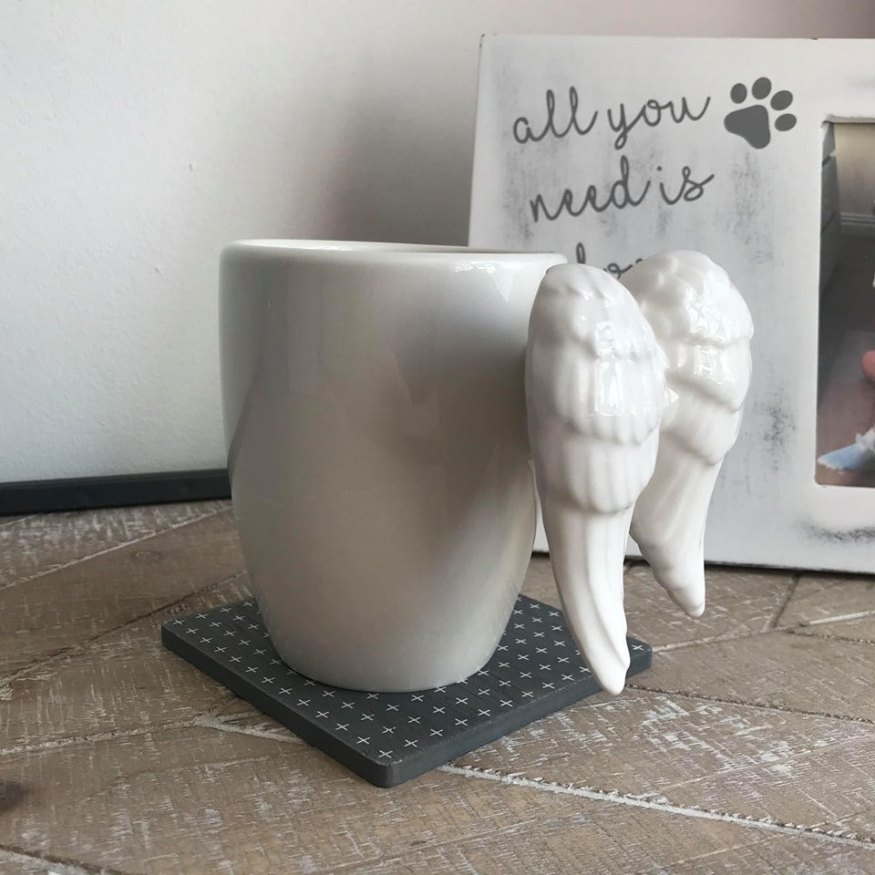 White Angel wing mug