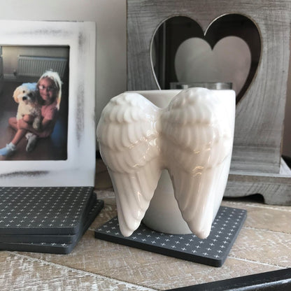White Angel wing mug