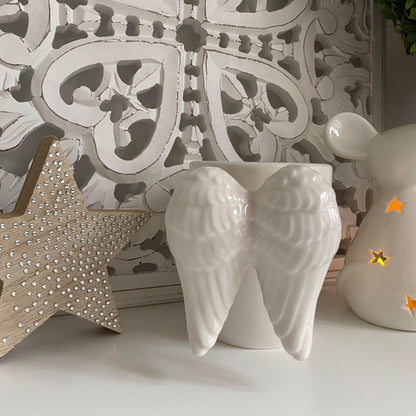 White Angel wing mug