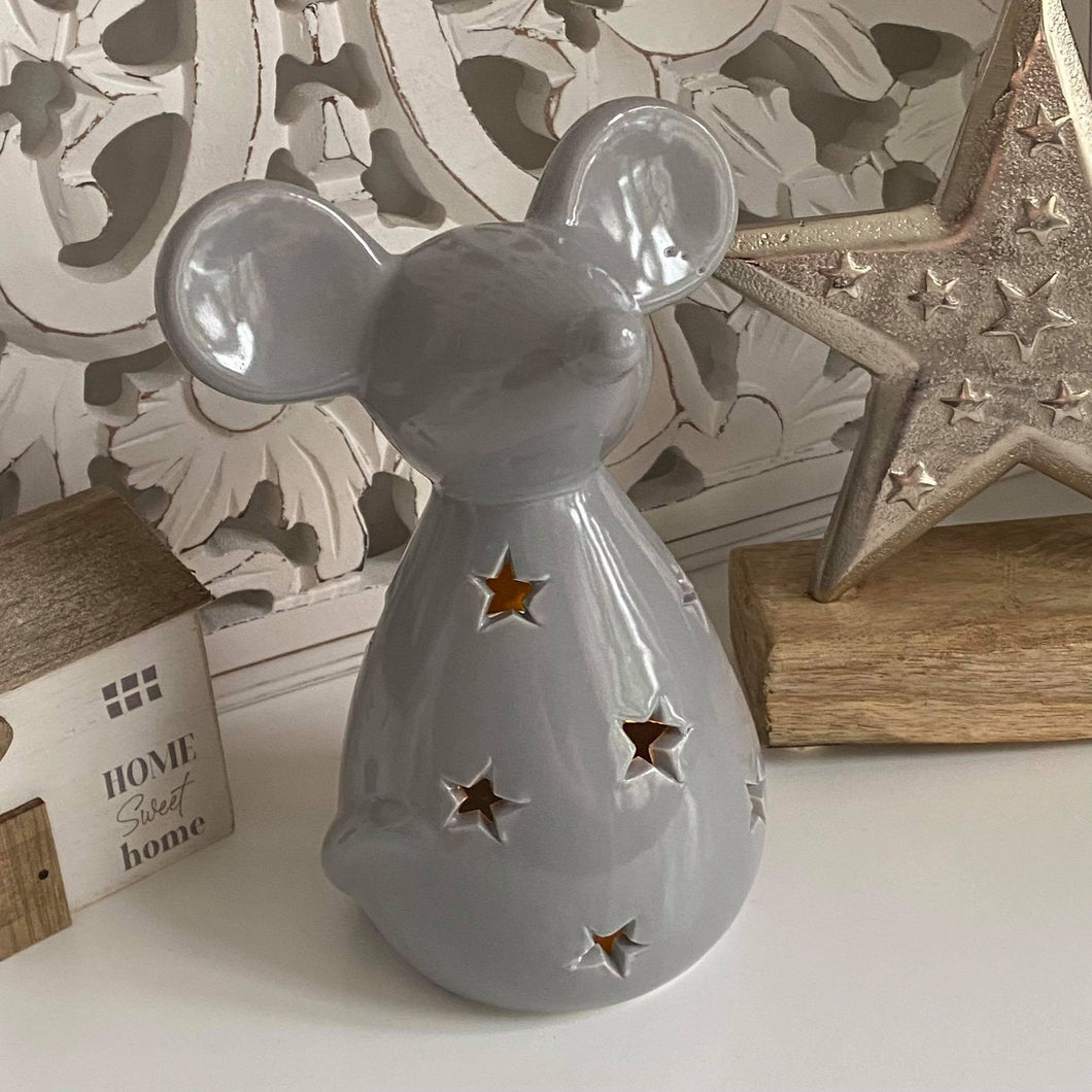 Starry Mouse tea light holder