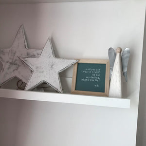 White Angel with Metal Wings - 2 sizes