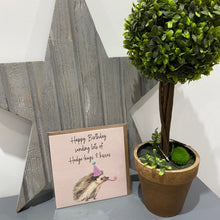 Load image into Gallery viewer, Hedgehugs Hedgehog Birthday Card