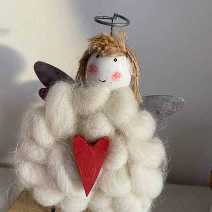 Decorative Freestanding Wooden Angel