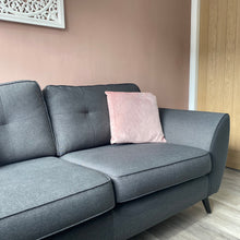 Load image into Gallery viewer, Pink Velvet Ginko Printed Velvet Cushion