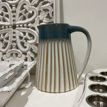 Load image into Gallery viewer, Sage Ombré Ribbed Ceramic Jug