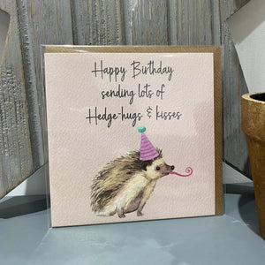 Hedgehugs Hedgehog Birthday Card