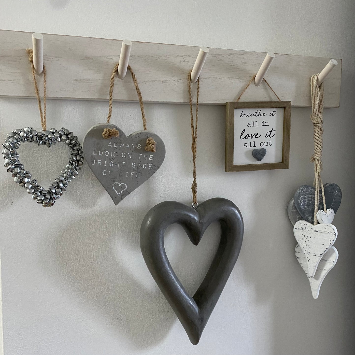 Bright Side of Life Ceramic Heart