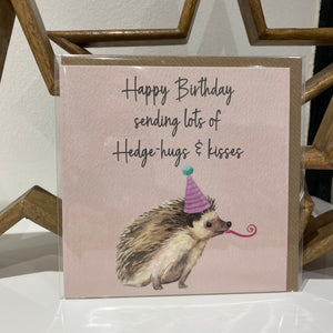 Hedgehugs Hedgehog Birthday Card