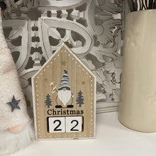 Load image into Gallery viewer, Wooden Christmas Countdown Block