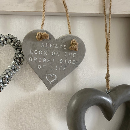 Bright Side of Life Ceramic Heart