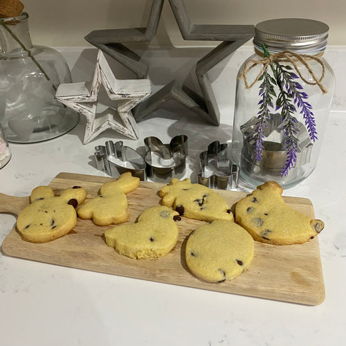 Biscuit Cutters in glass jar