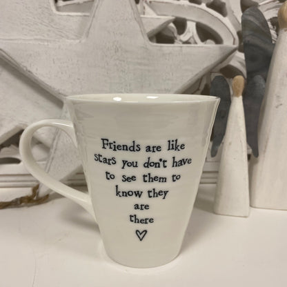 Friends are like stars mug