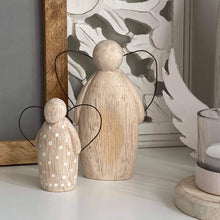Load image into Gallery viewer, Natural Wooden Angels - Dotty and Dee