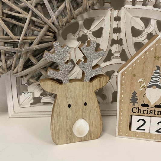 Dasher wooden reindeer 14.5cm