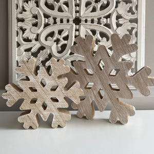 Wooden Cut Out Snowflakes