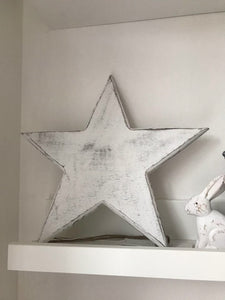 White Washed Hanging Star - 3 sizes